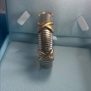 Elegant Two-Tone Metal Bracelet